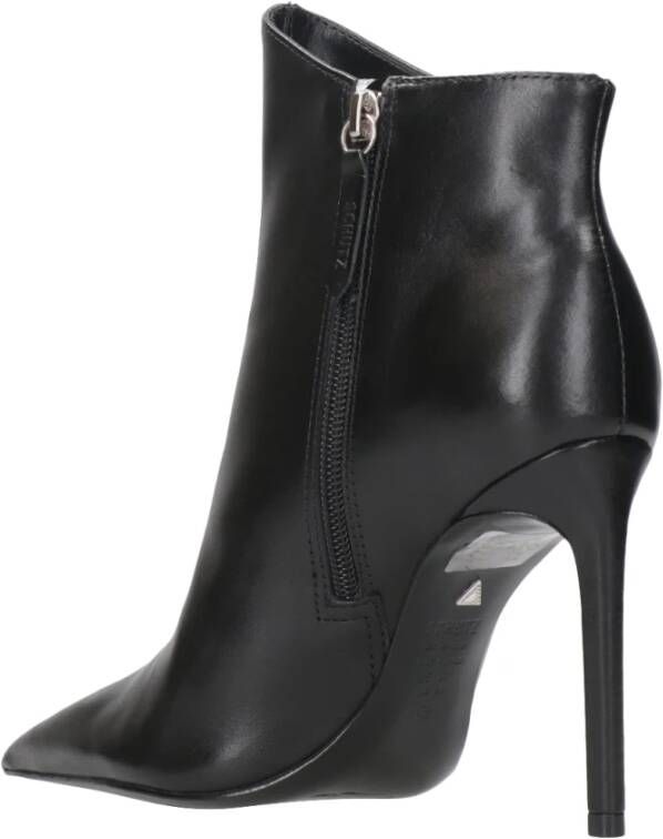 Schutz Zwarte Kwast Stiletto Enkellaarsjes Black Dames