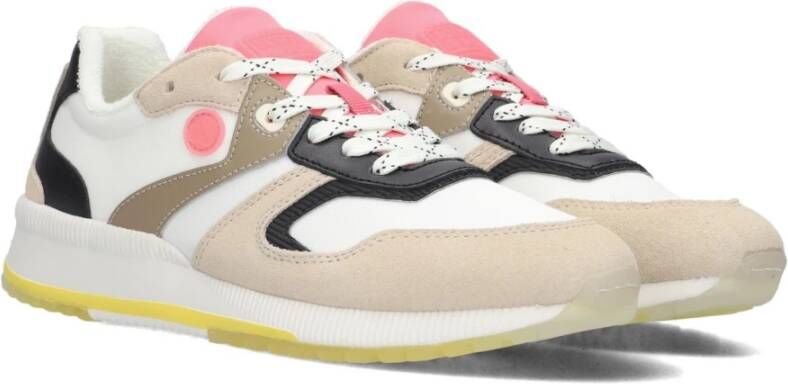 Scotch & Soda Beige en Witte Vivi Lage Sneakers Multicolor Dames