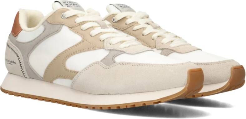 Scotch & Soda Beige Lage Sneakers Cleave 1a Multicolor Heren