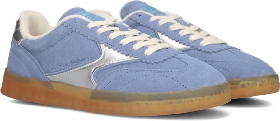 Scotch & Soda Blauwe Suède Lage Sneakers Nixie Blue Dames