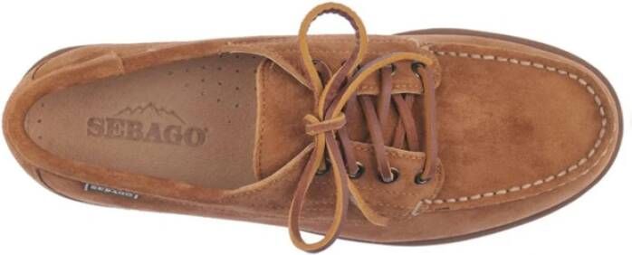 Sebago Beige Suède Askoofield Schoenen Beige Heren