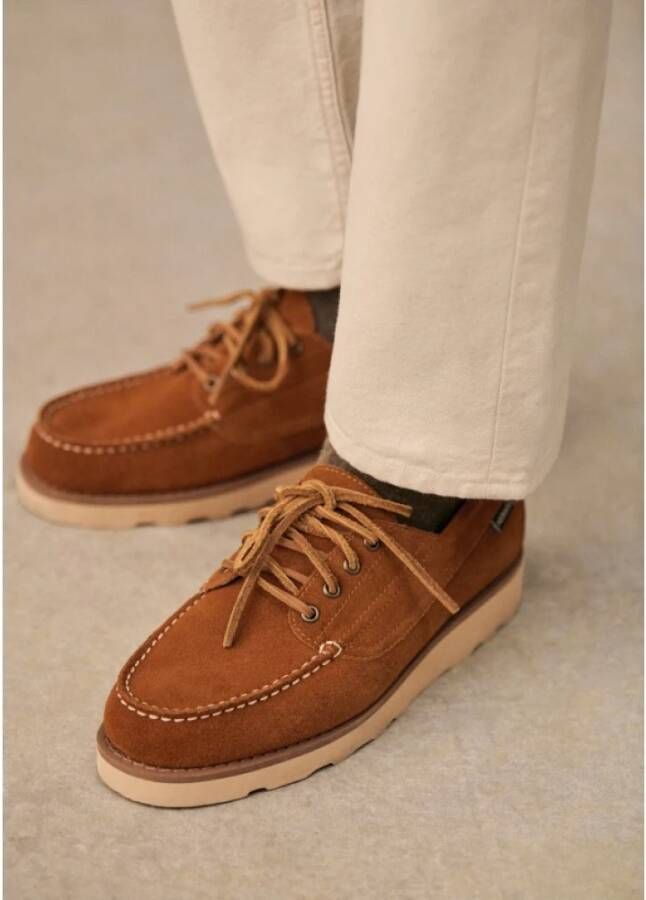 Sebago Beige Suède Askoofield Schoenen Beige Heren