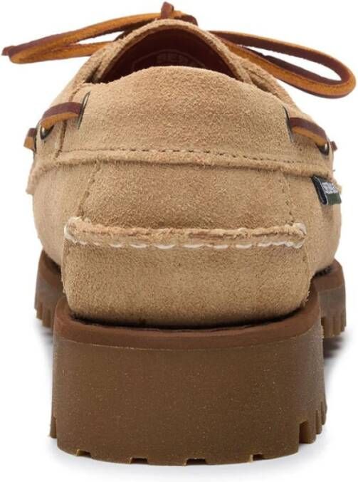 Sebago Beige Suède Mocassins Comfort Stijl Beige Dames