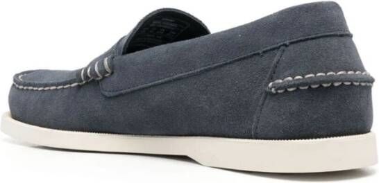 Sebago Blauw Navy Dan Boot Flesh Out Blue Heren