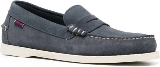 Sebago Blauw Navy Dan Boot Flesh Out Blue Heren