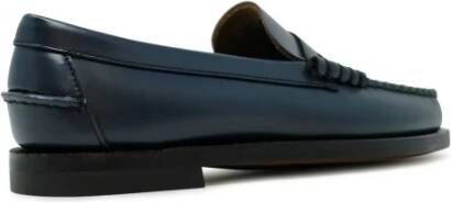 Sebago Blauwe Leren Ballerina's Fw24 Blue Dames