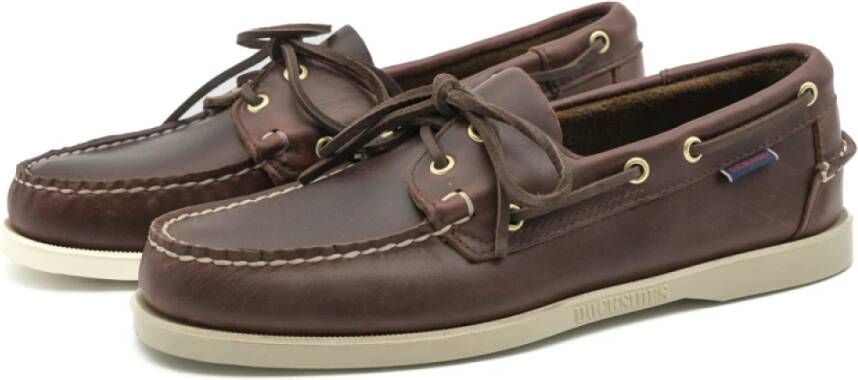 Sebago Bruin Bourgondië Herenschoenen Ss24 Red Heren