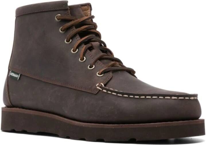 Sebago Bruine leren veterschoenen Brown Heren