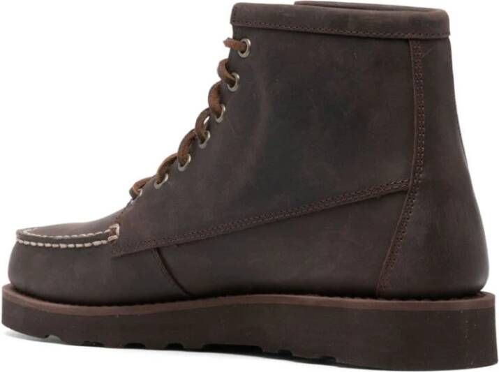 Sebago Bruine leren veterschoenen Brown Heren