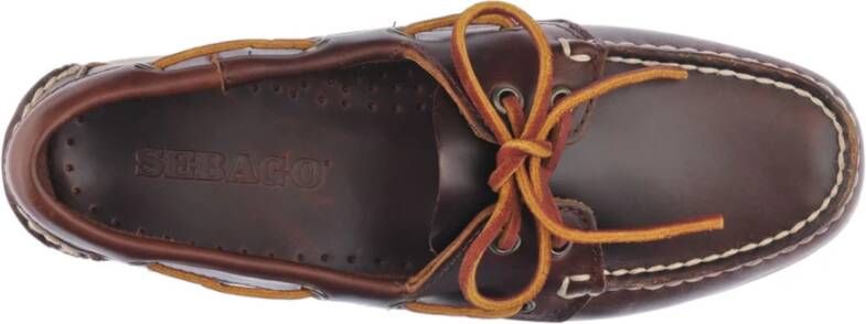 Sebago Bruine platte schoenen Brown Dames