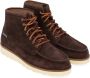 Sebago Bruine Suède Enkellaars Zigzag Stiksels Brown Heren - Thumbnail 5