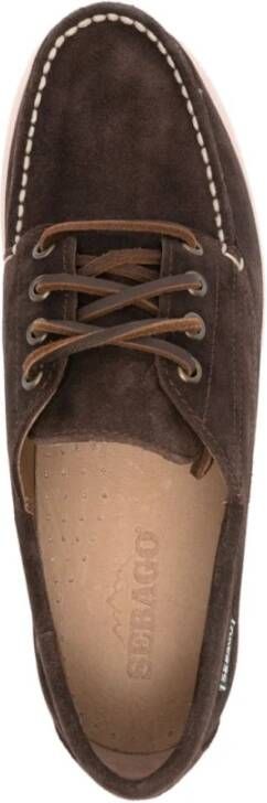 Sebago Bruine Suède Vetersandalen Brown Heren