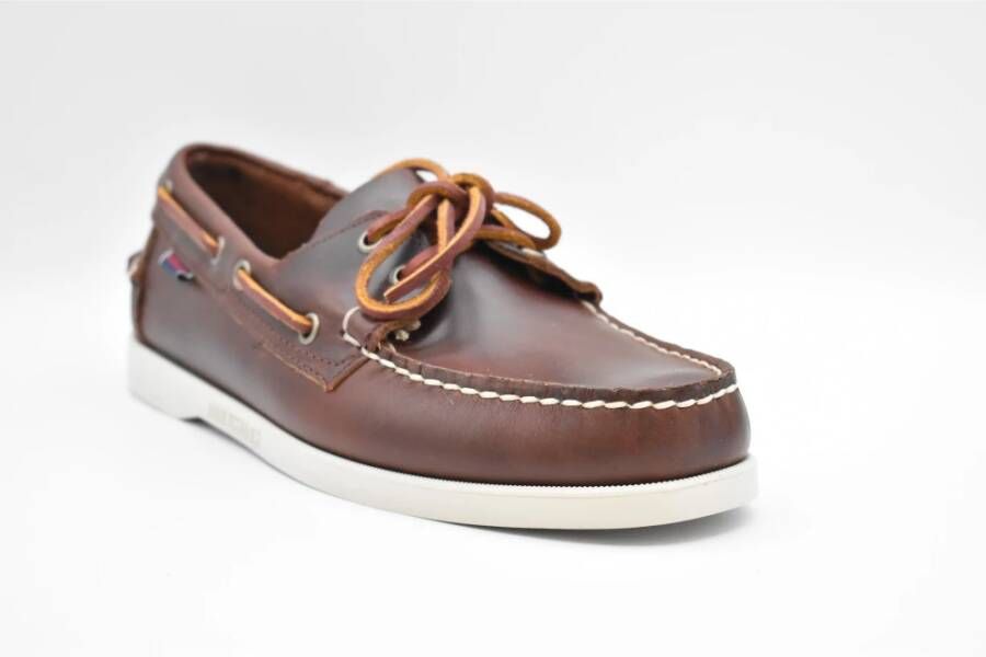 Sebago Bruine Veterschoenen Stijlvol Brown Heren