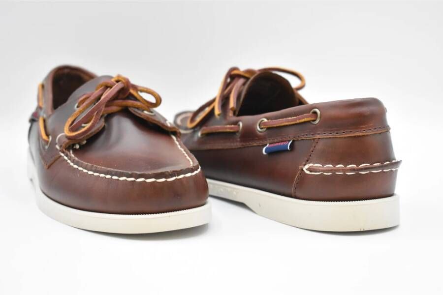 Sebago Bruine Veterschoenen Stijlvol Brown Heren