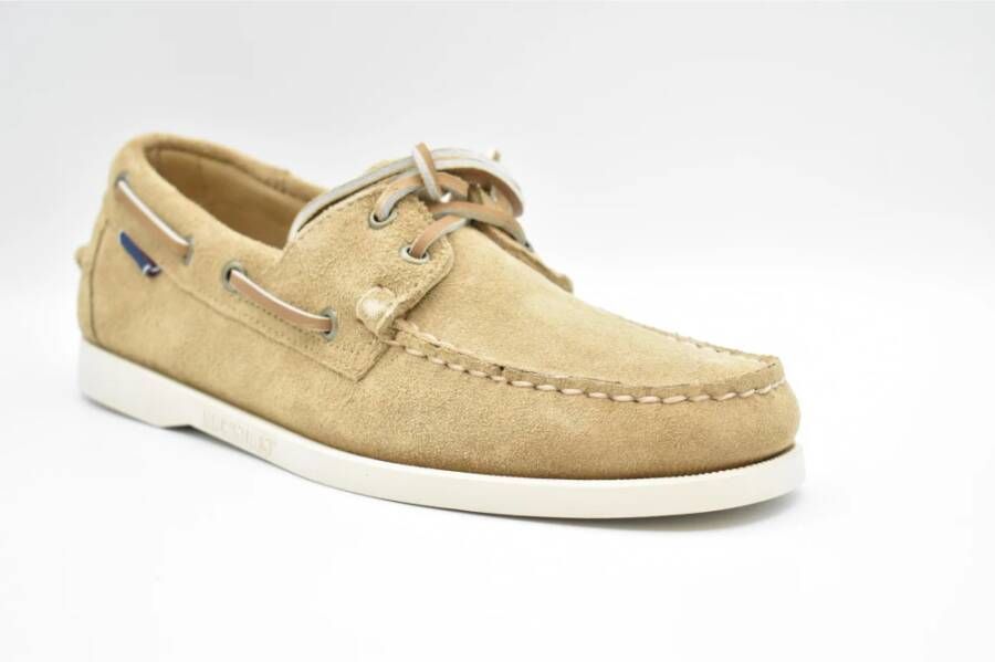 Sebago Bruine Veterschoenen voor Mannen Brown Heren