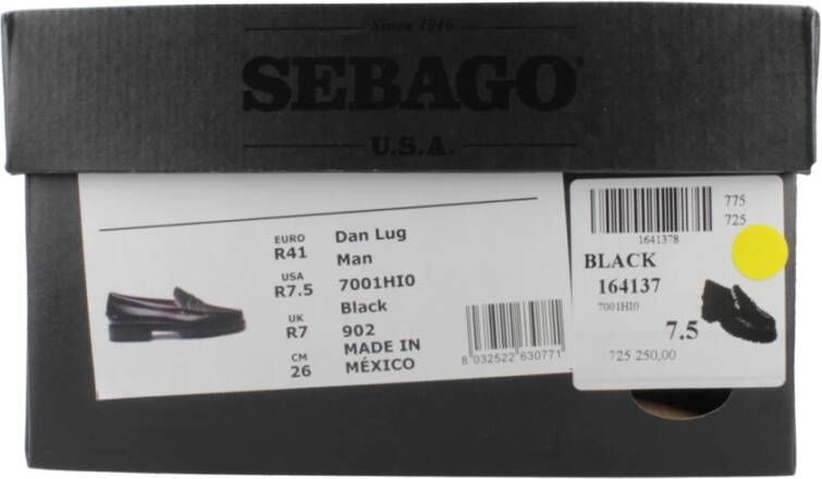 Sebago Casual Mocassin Loafers Black Heren