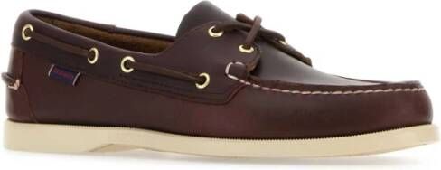 Sebago Chocolade leren loafers Brown Heren