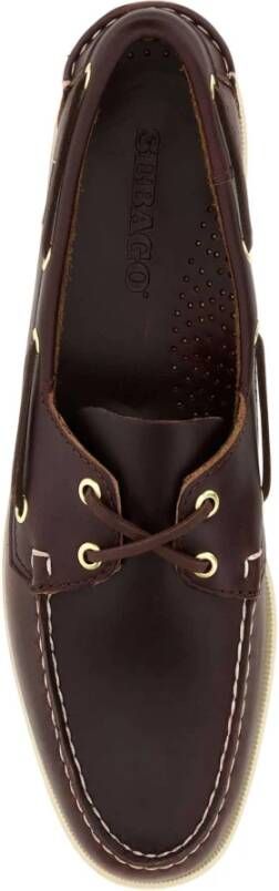 Sebago Chocolade leren loafers Brown Heren