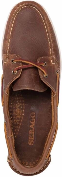 Sebago Docksides Portland Bruin Leren Bootschoenen Brown Heren