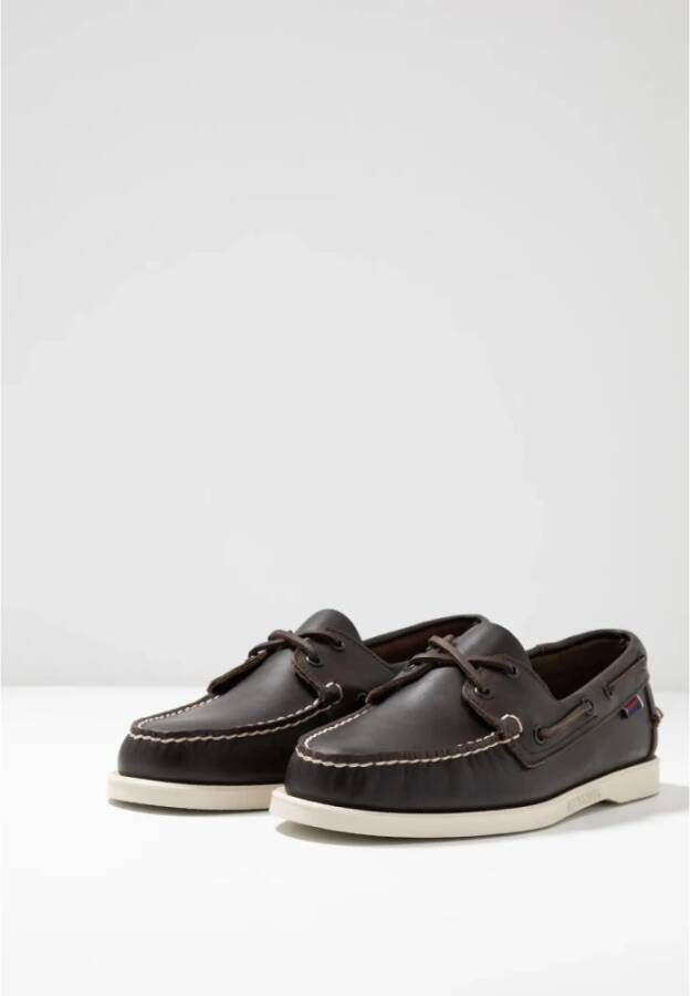 Sebago Donkerbruine Bootschoenen Brown Heren