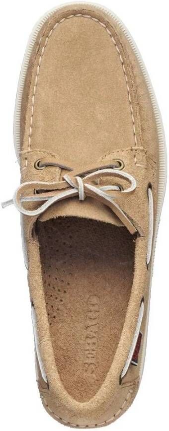 Sebago Elegante Handgemaakte Bootschoenen Beige Heren