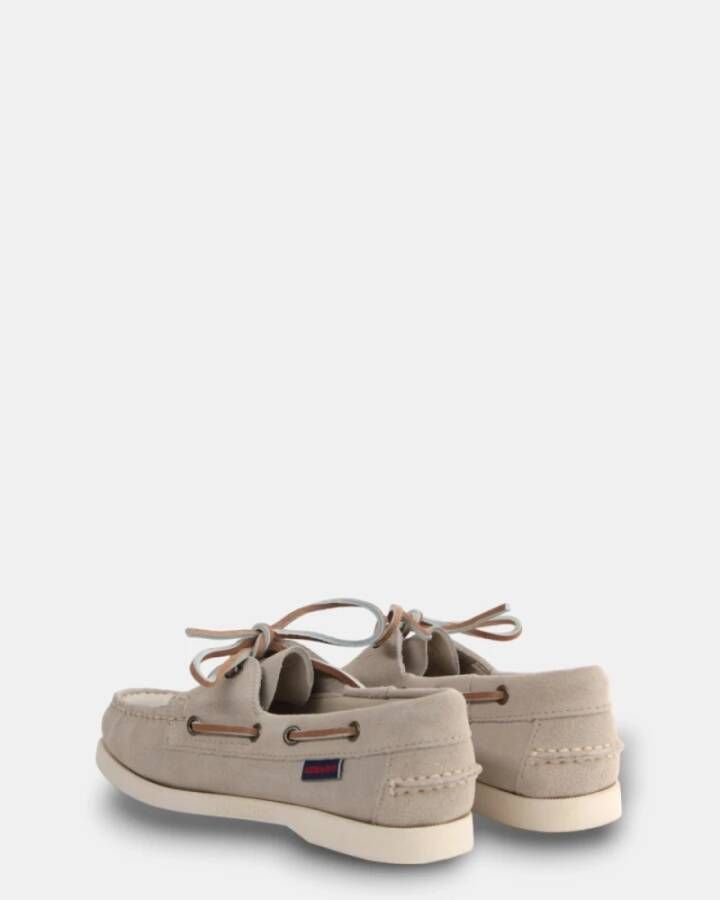 Sebago Grijze Portland Mocassin Schoen Beige Dames