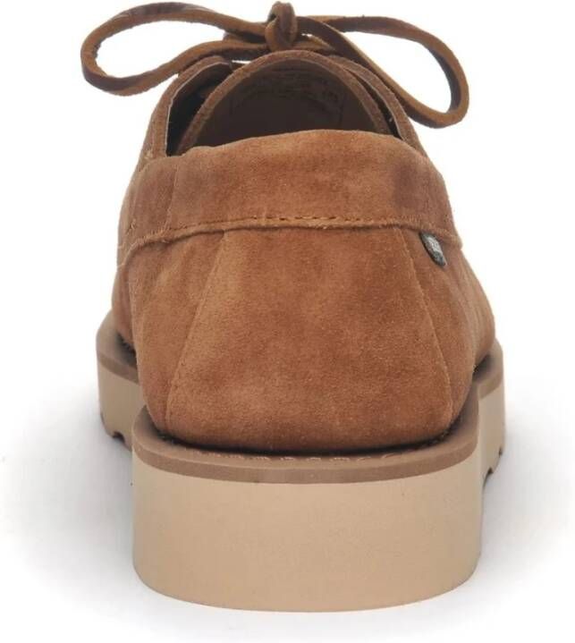 Sebago Handgemaakte suède mocassin met rubberen zool Brown Heren