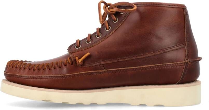 Sebago Kaneelbruine Mid Top Veterschoenen Brown Heren