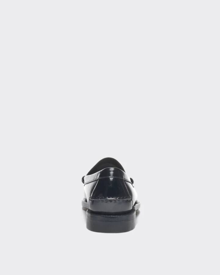 Sebago Klassieke Dan Zwarte Leren Instappers Black Heren