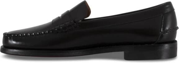 Sebago Klassieke donkerbruine leren mocassins Brown Heren