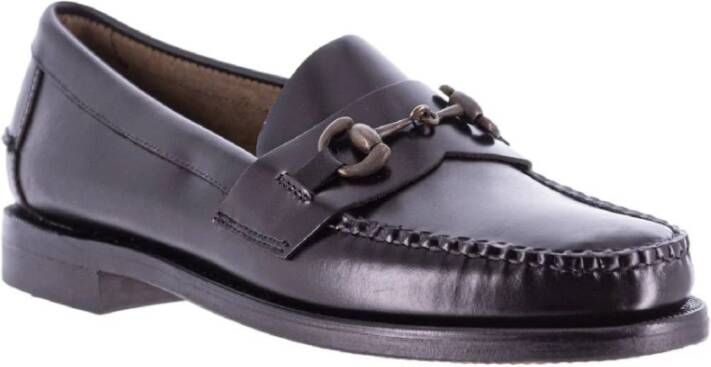 Sebago Klassieke Joe Leren Loafer Black Heren