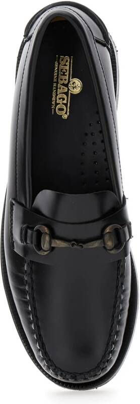 Sebago Klassieke Joe Zwarte Platte Schoenen Black Dames