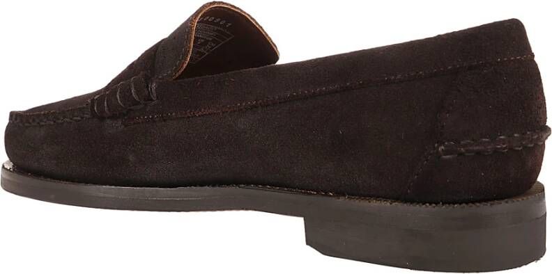 Sebago Klassieke Suède Loafers Brown Heren