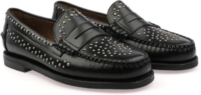 Sebago Leren Loafers voor Vrouwen Black Dames