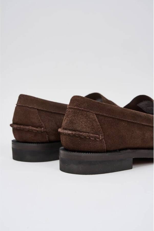 Sebago Met de hand gemaakte Suède Mocassins Brown Heren