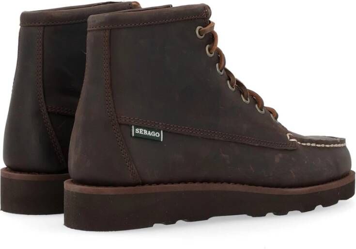 Sebago Mid Crazy Horse Leren Schoenen Brown Heren