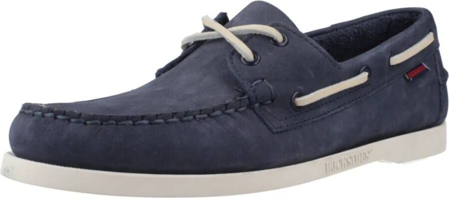 Sebago Nubuck Dockside Sailor Schoenen Blue Heren