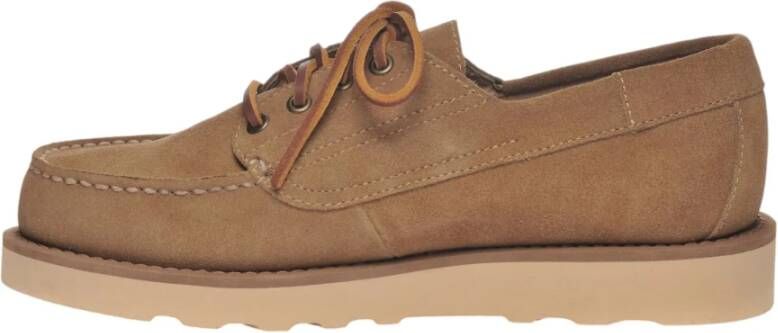 Sebago Platte Beige Suède Schoenen Beige Heren