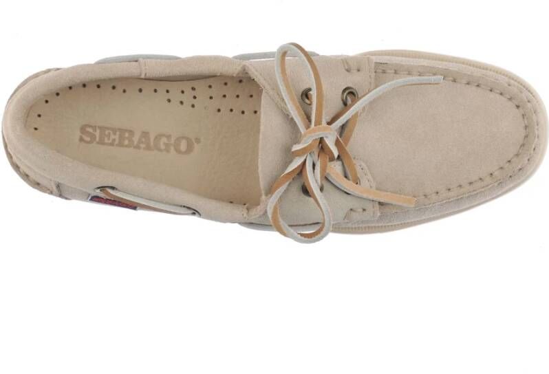 Sebago Platte schoenen voor vrouwen Beige Dames