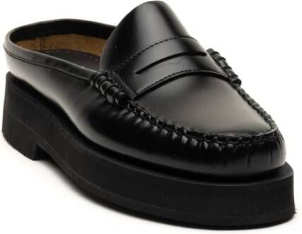 Sebago Platte Zwarte Schoenen Maia Stijl Black Dames