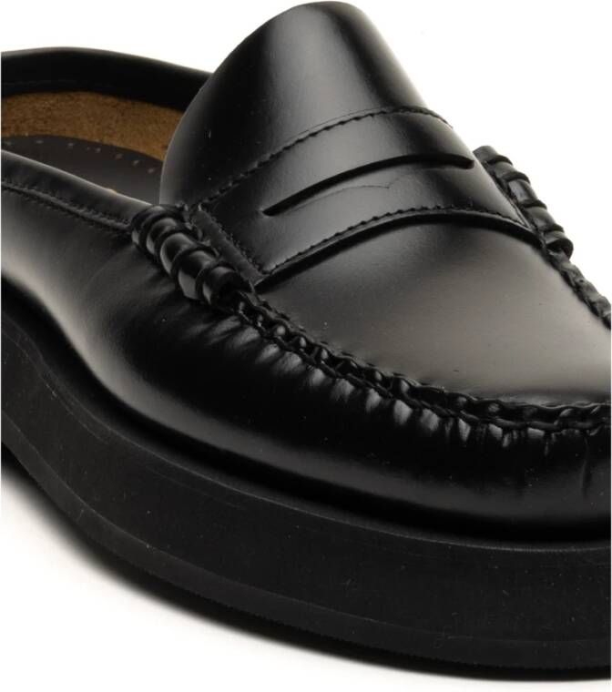 Sebago Platte Zwarte Schoenen Maia Stijl Black Dames