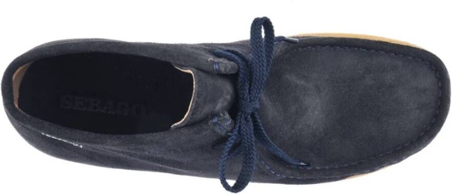 Sebago Blauwe Suède Koala Stijl Schoen Blue Heren - Foto 4