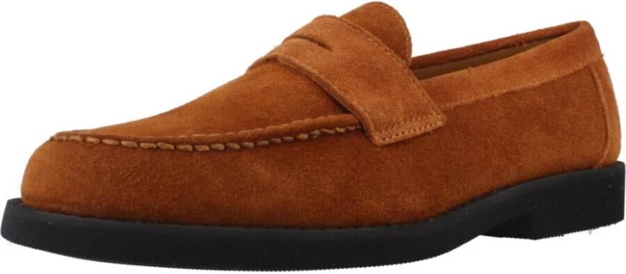 Sebago Suede Moccasin Loafers Brown Heren