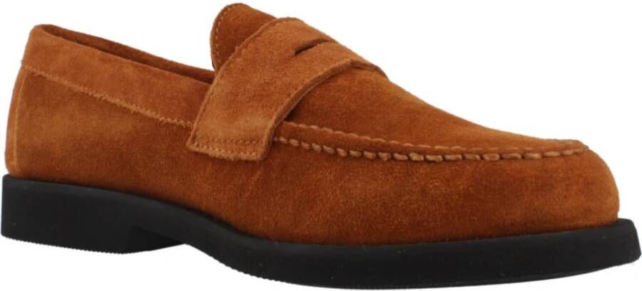 Sebago Suede Moccasin Loafers Brown Heren