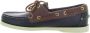 Sebago Waxy Leren Docksides Schoenen Blue Heren - Thumbnail 4