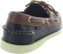 Sebago Waxy Leren Docksides Schoenen Blue Heren - Thumbnail 5