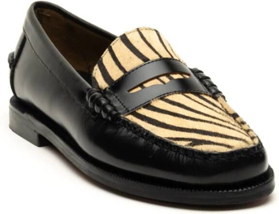 Sebago Wilde Vamp Stijl Schoenen Black Dames