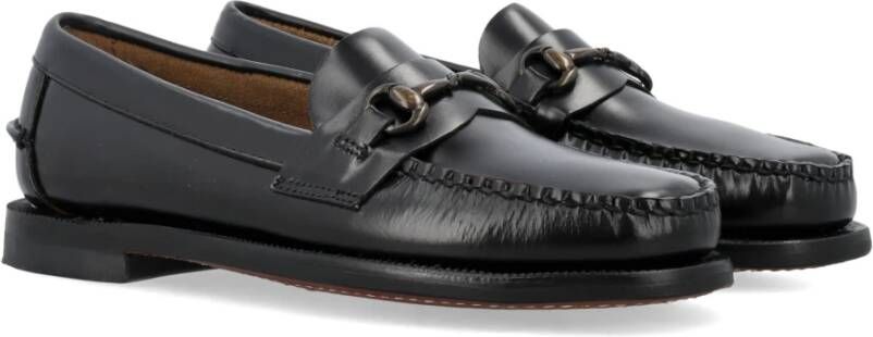 Sebago Zwarte Gesloten Loafer Schoenen Black Dames