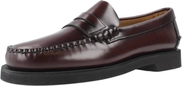 Sebago Zwarte leren loafers Red Heren