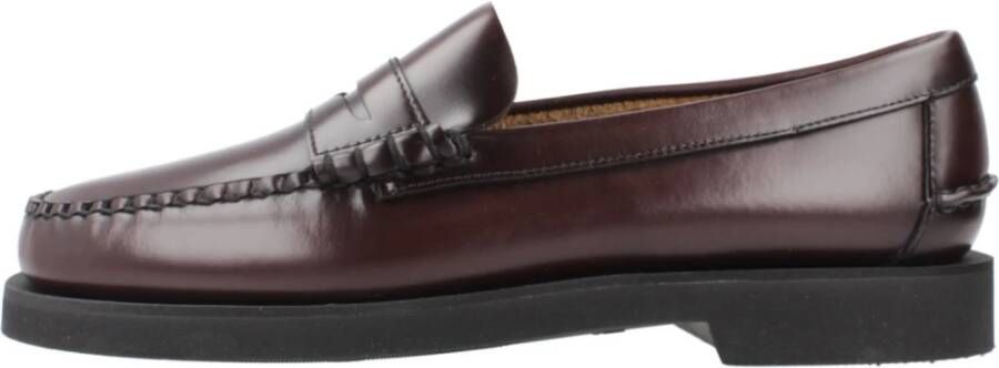 Sebago Zwarte leren loafers Red Heren